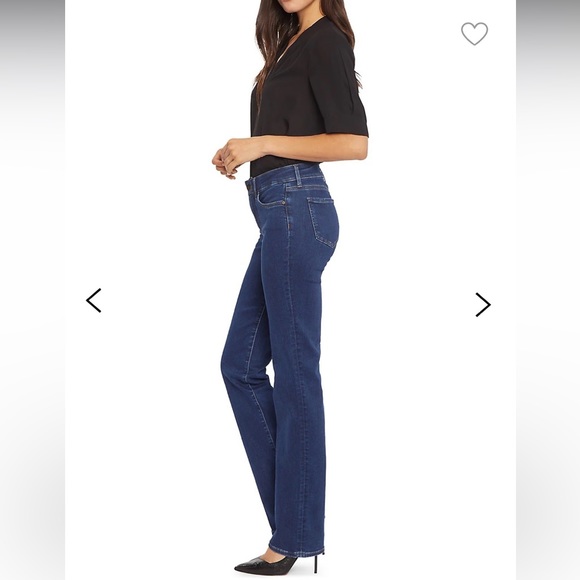 NYDJ Lift- Tuck Technology Dark Blue Wash Pant with Crystal Application 6 P - Picture 2 of 16